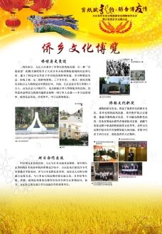 侨乡文化博览展板