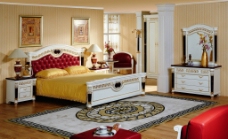 家具装饰欧式卧室家具床装饰图片