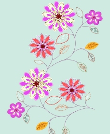 韩国花朵移门设计图片