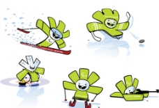 吉祥动物都灵冬季残奥会吉祥物运动造型图片