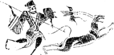 秦汉时代人物捕猎图片