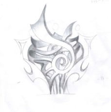 手绘抽象雕塑图片