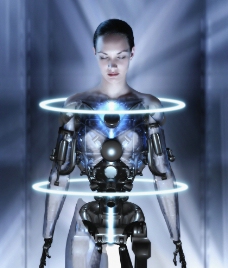 未来科技商务美女机器人图片