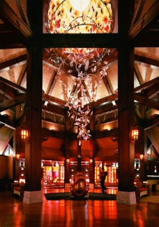 五星级酒店香格里拉中式大堂图片