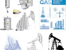 工业石油石油工业矢量素材图片