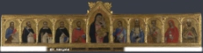 圣母 圣婴与10个圣人图片