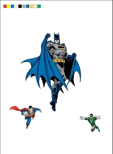 联盟超人蝙蝠侠AI图片