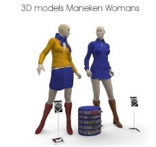 商业人物3d模型图片
