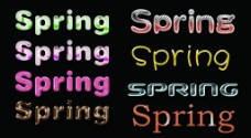 springSPRING春天文字图片