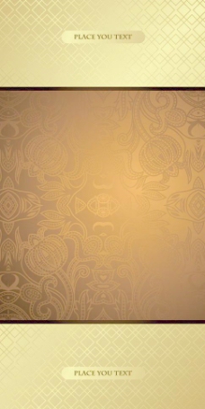 欧式花纹背景金色古典欧式花纹底纹图片