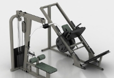 健身房运动器材模型图片