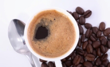 咖啡杯咖啡咖啡豆图片