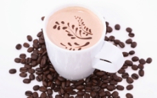 咖啡杯卡布基诺咖啡图片