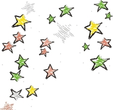 星星印花图案矢量素材图片