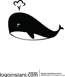 卡通鲸鱼图片